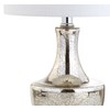 JONATHAN Y JYL1029B Colette 20" Mini Glass Table Lamp, Silver,