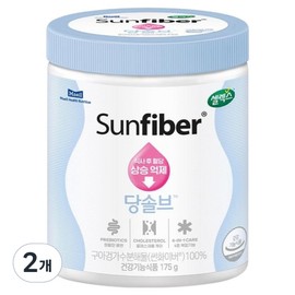 Selex Sunfiber Dansolv Guar Gum Prebiotics, 175g, 2 pieces / 셀렉스 썬화이버 당솔브 구아검 프리바이오틱스, 175g, 2개