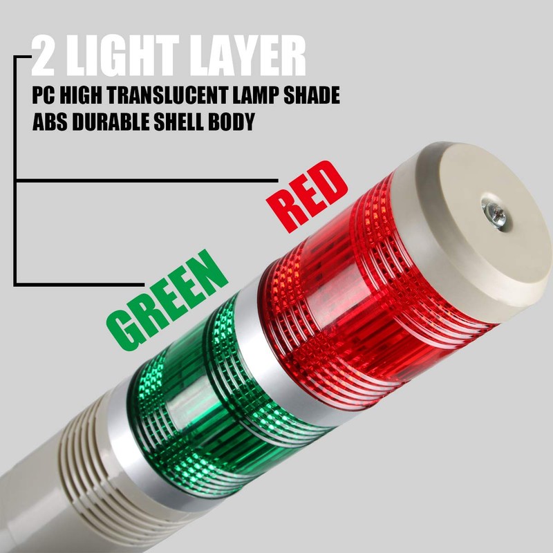 LUBAN Industrial Signal Column, LED Alarm Tower Lamp Flash Indicator,