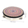 Kisangel Handheld Tambourine Musical Instrument Wooden Design for Dance Performances
