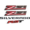 4PC Set for Silverado Plus Z71 RST Emblems 3D Badges