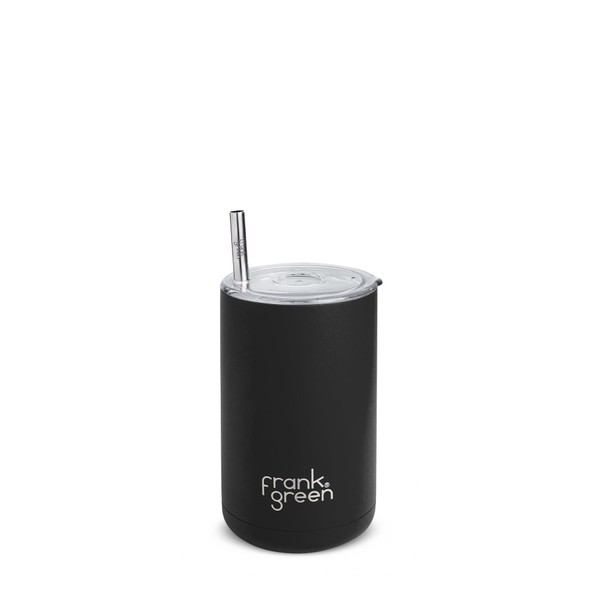 Frank Green Reusable Iced Coffee Cup with Straw, 3-in-1 Insulated