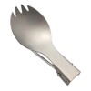 EUBEISAQI Folding Camping Spork,Lightweight Metal Portable Reusable Flatware Fork -
