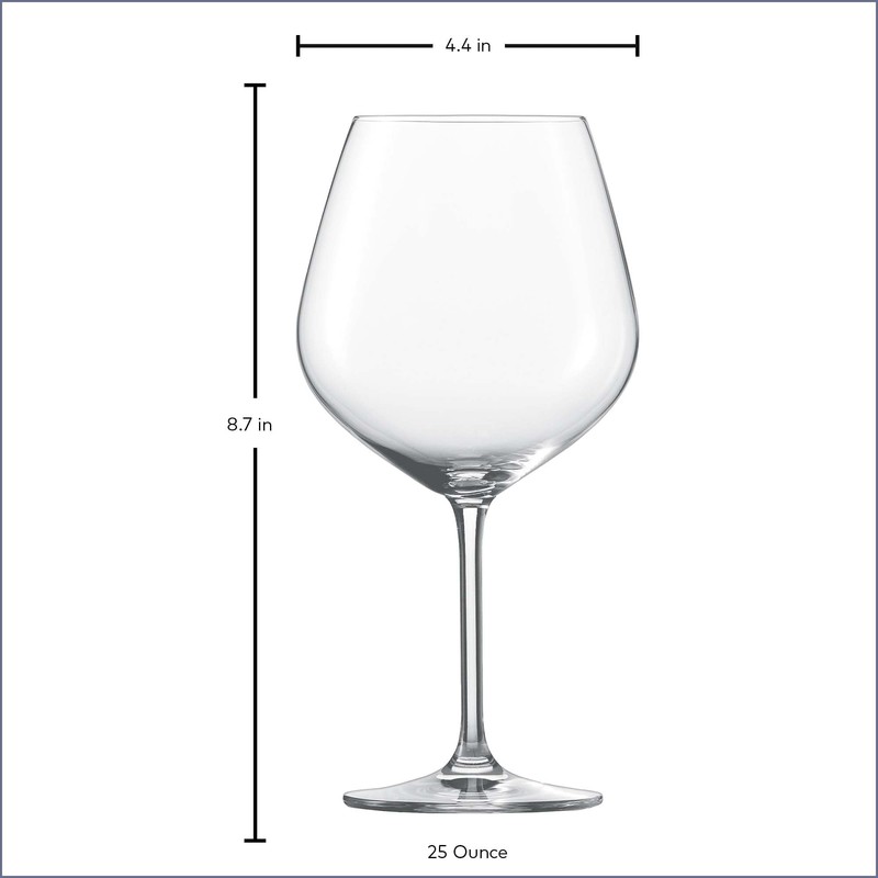 SCHOTT ZWIESEL Forté Burgundy Goblet (Set of 6), Burgundy Glasses