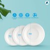 Nationwide Paper 8oz 100pcs White Bagasse Sugarcane Disposable Bowls, Strong
