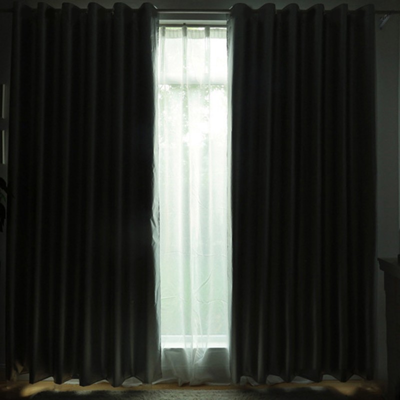 Thickened Full Blackout Curtains Bedroom Sunscreen Heat Insulation Sunshade With