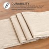Ruvanti Linen Table Runners 90 Inches Long, Classic Hemstitch Table