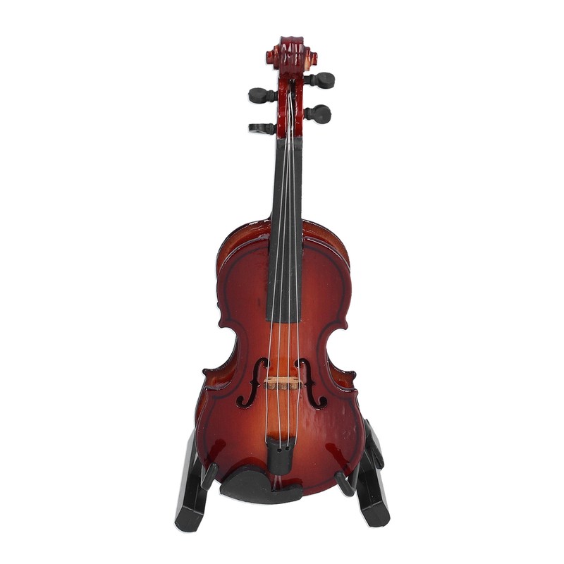 Violin Model Mini Exquisite Musical Instrument Decorative Handicraft Ornament for