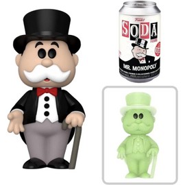 Retro Fun Figure Rich Uncle Pennybags SODA Character Bundled with Cluedo Car Clue Game pop Culture + Monopoly Vintage Toy Fun & Wacky Packs 3 Items