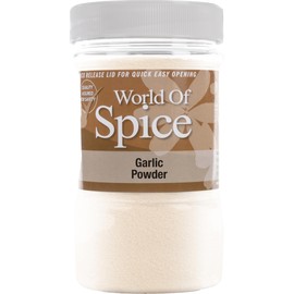 World of Spice Ground Garlic Powder 400g Spice Jar – Premium 100% Natural Garlic Powder - Gourmet Spices and Seasonings - Catering Spices for Chicken, Curries & Stews