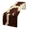XBDDZSW Cow Print Table Runner, Brown Cowhide Print Western Style