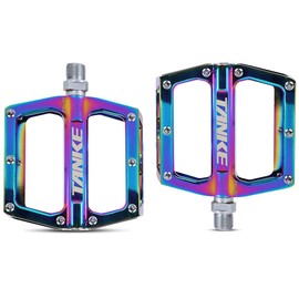 Pedales de Bicicleta Pedales de Bicicleta MTB de Aluminio Anti-silp Pedal Plano de Bicicleta con rodamiento Sellado para Bicicleta Plegable de Carretera de montaña MTB