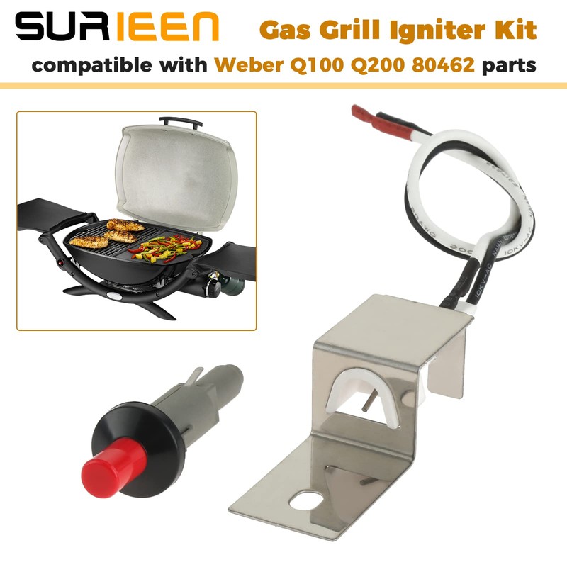 SURIEEN Gas Grill Piezo Ignitor Push Button Replacement Kit for