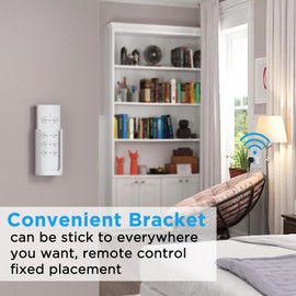 G-Homa Remote Control Outlet, Wireless Electrical Outlets Switch Plug for Household Appliances, Christmas Lights, 100FT Range, Programmable, 1875W/15A, FCC & ETL Listed (1Socket+1 Remote +1 Bracket)