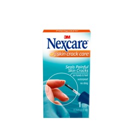 Nexcare Skin Crack Care, Skincare Solution for Cracked Skin, Keep in First Aid Kit - 0.24 fl oz Bottle