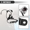 Motoforti Front Left Right ABS Wheel Speed Sensor, ABS Sensor,