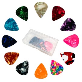 SEVENHEAD Guitar Picks 0.96mm - for Acoustic, Electric, Bass Guitar - Guitar Accessories - Natural Feel, Warm Tone - 24 Pack (Color Random)