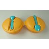 TUPPERWARE To Go Snack&Go 600 ml Orange Turquoise (2) Soup