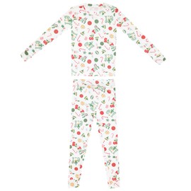 Copper Pearl Two Piece Long Sleeve Toddler Pajamas PJ Sets for Boys and Girls - Adorable Pattern Pajamas, Breathable Fabric to Keep Cool While Sleeping, Sizes 12 Months to 5T - Elf