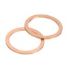 sourcing map M24 Flat Washer, 5 Pcs Copper Ring Flat