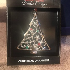 STUDIO Design 2023 Christmas xmas Tree Silver ornament new