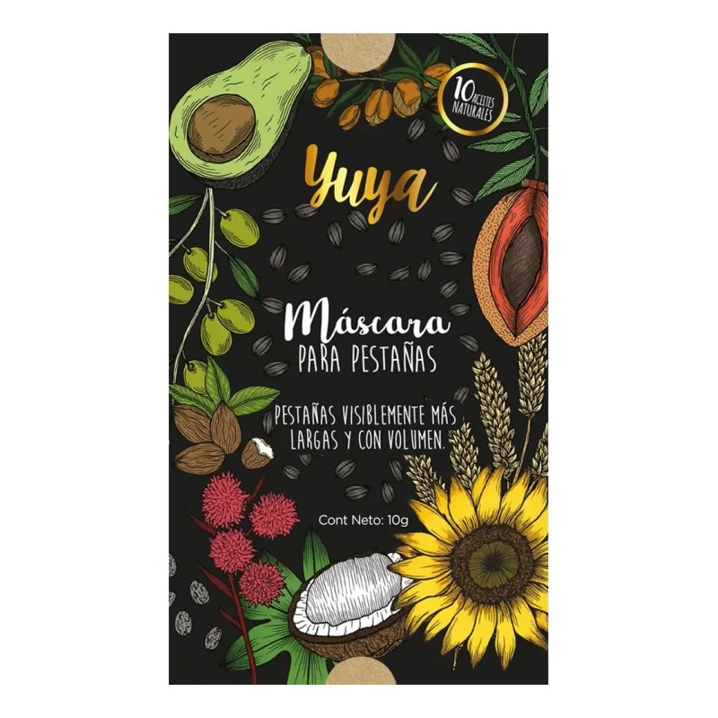 Mascara De Pestañas 10 Aceites Naturales Yuya