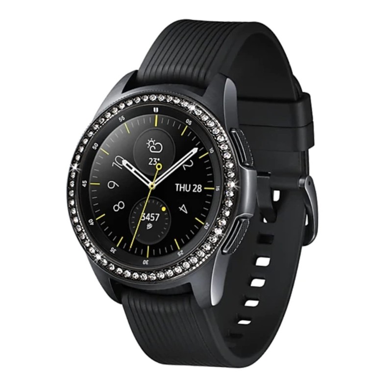 Housoutil 2pcs Smart Watch Bezel Ring Scratch Protector Alloy Material