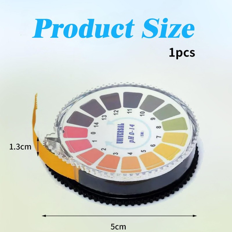 Amazleer 1 Roll pH Test Strips 5 m, Measuring Range
