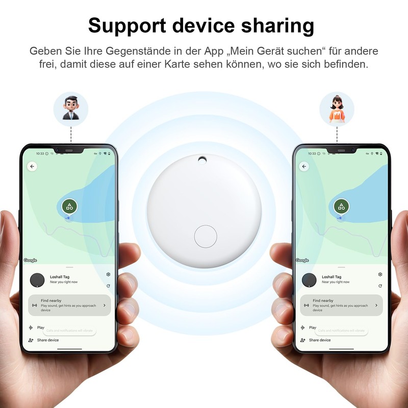 Tracker for Android, Key Finder Compatible with Google Find My