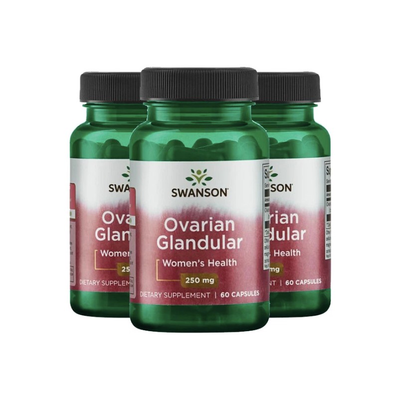 Raw Ovarian Glandular 250 mg 3X60 Caps