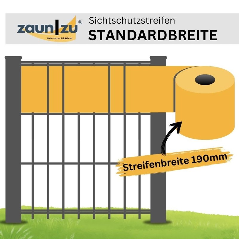 zaun|zu Design Non-Woven Decorative Floral #1: 2 x Privacy Screen
