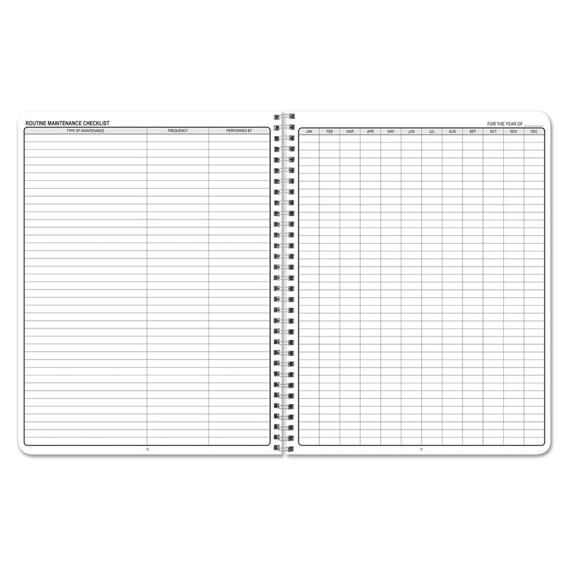 BookFactory Home Inventory Record Book/Home Inventory Log Book/Notebook - Wire-O,