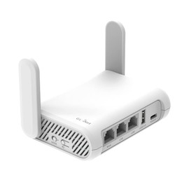 GL.iNet GL-SFT1200 (Opal) Travel VPN Router Wireless Security Gigabit Wireless LAN AC1200 300 Mbps (2.4 GHz) + 867 Mbps (5 GHz) Wi-Fi Giga Port Pocket Size Hotspot IPv6 Repeater Tethering
