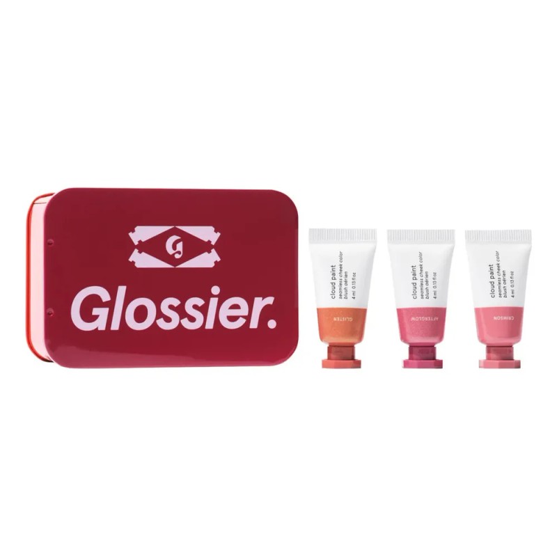 Rubor Líquido Glossier Cloud Paint 3 Tonos Hipoalergénico Natural Vegano