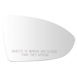 TRQ Right Mirror Glass Compatible with 2015-2021 Volkswagen Golf 2015-2019 Golf R GTI