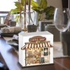 Coffee Wooden Napkin Holder, Coffee Shop Tissue Dispenser, Rustic Cafe
