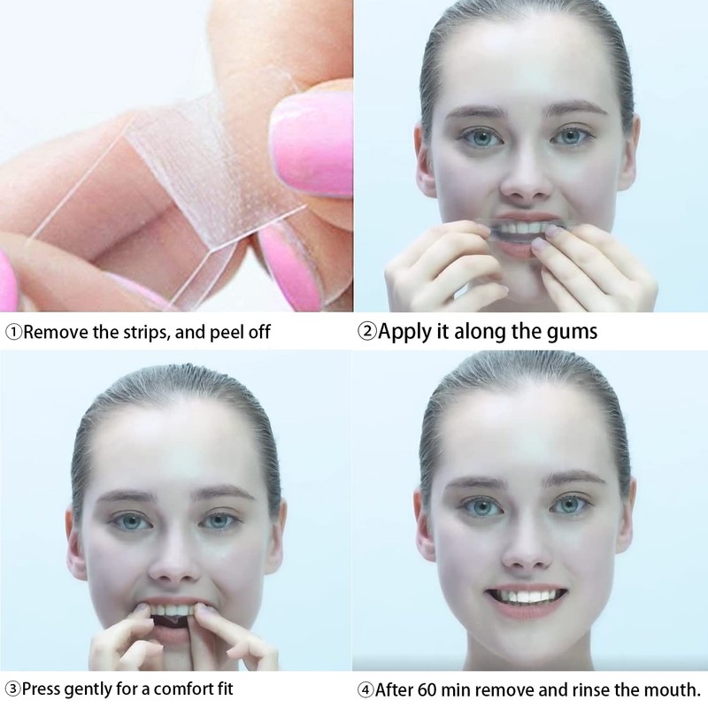 AWAVM 14 Teeth Whitening Strips Teeth Whitening Strips with Advanced