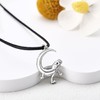 HUKKUN Bearded Dragon Necklace Sterling Silver Bearded Dragon Jewellery for