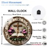 30x30cm Round Glass Wall Clock that Matches its Description and