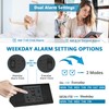 Kogonee Wooden Digital Alarm Clock, 0-100% Dimmer, 2 Alarm Settings,
