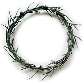 Jesus Crown of Thorns, Decay-Resistant Crown of Thorns - JesusChrist Symbol, Perfect for Church Events and Home Decor, JesusCrown Lifesize 8 inch