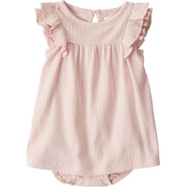 little planet by carter's Baby Dress Made with Organic Cotton, Pink, 18M