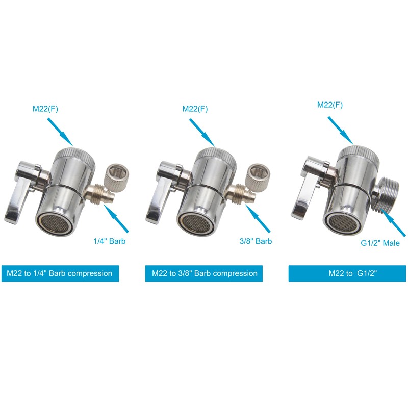 IEUYO Brass Faucet Diverter Valve with Aerator for Hand Held