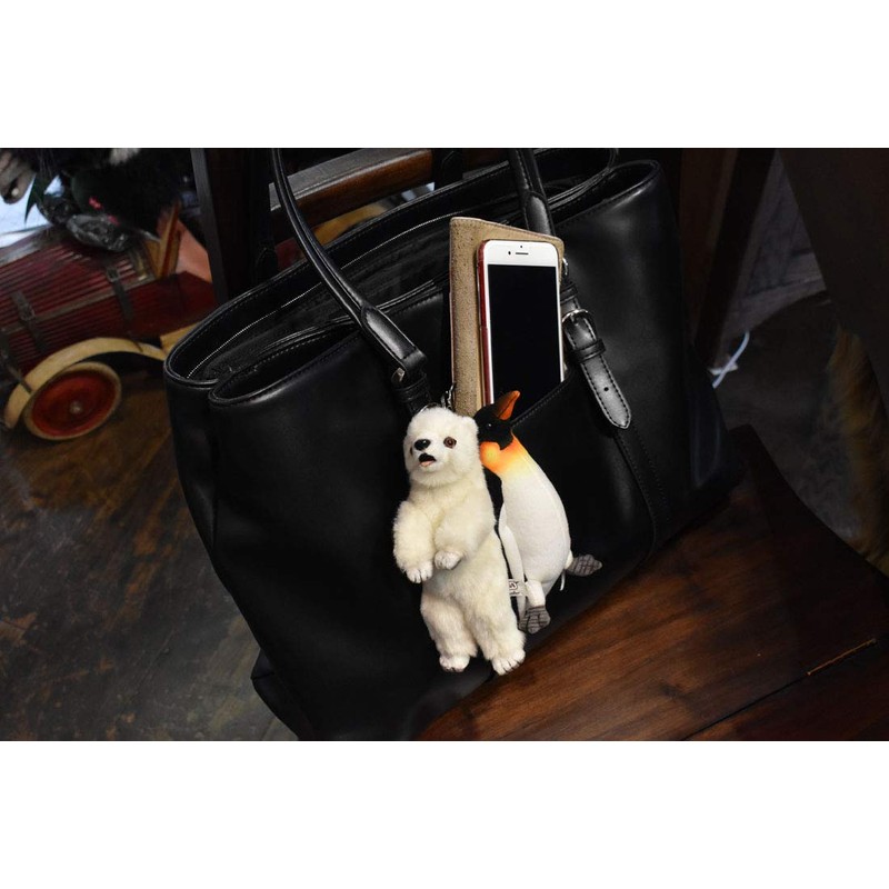 BH6658 HANSA コウテイペンギン キーチェーン black wite