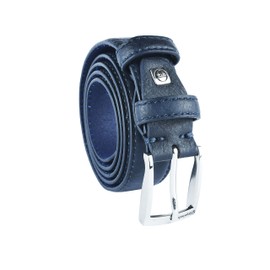 Sergio Tacchini Men's Belt Outside PU Leather Inside Nickel Free Buckle, Blue (695) 3 cm