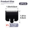 SmallCat 2 Pcs Black Guards for Clippers, Trimmer Guards Replacement,