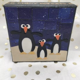 2 Fun Inspirational Wildlife Art MINI 4"x4" Art Blocks Quotes from Famous Peeps.