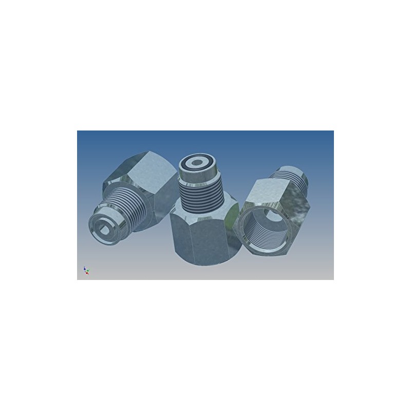 Thread Adaptor 300bar Pneumatic External to 300bar Scuba Diving Nitrox