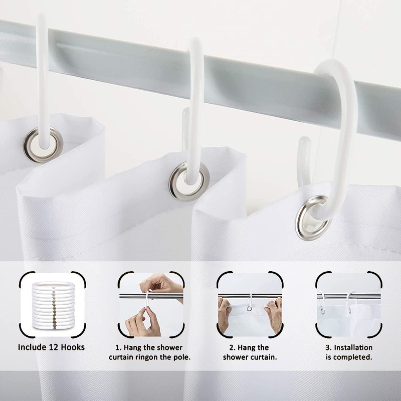 Shocur Blue Octopus Shower Curtain, Funny Tentacle Kraken Ocean Animal,