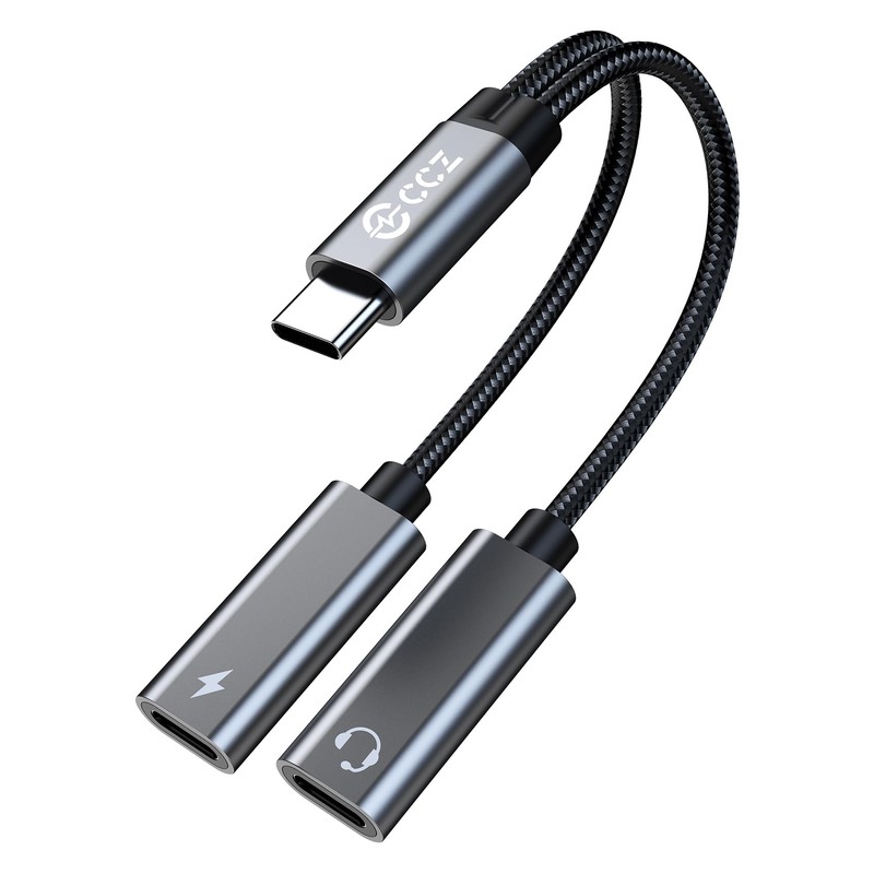 USB C Splitter,1 in 2 Out Dual USB C Type